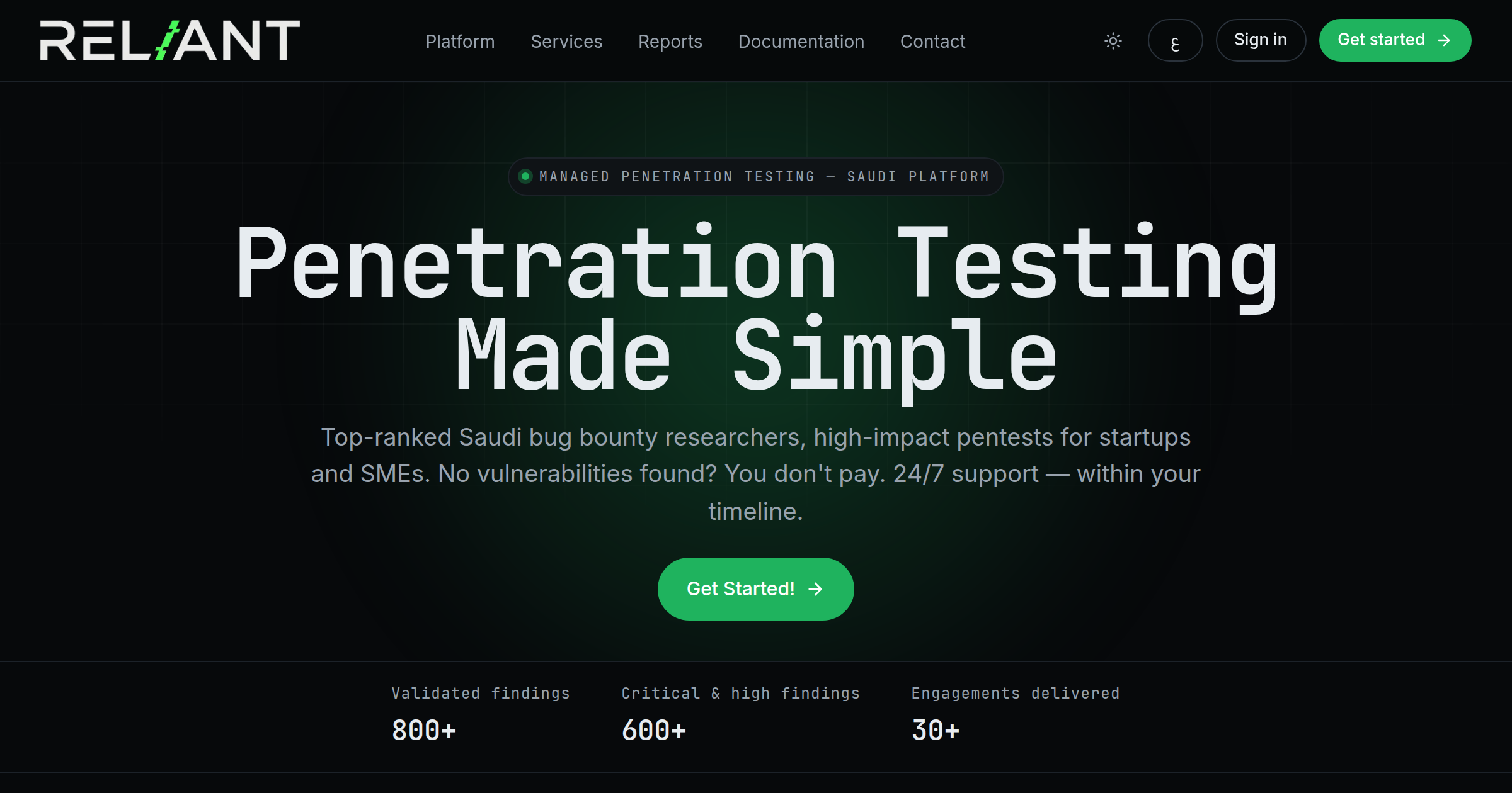 Penetration Testing as a Service in Saudi Arabia | Reliant